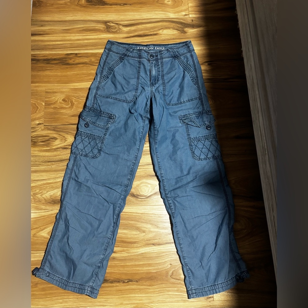 American Eagle Outfitters Womens Baggy Jogger Cargo Pants